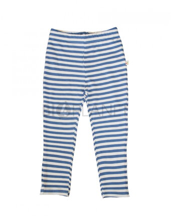 FRUGI Legíny biobavlna s bílo-modrými proužky