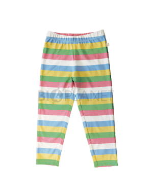 FRUGI Legíny biobavlna s barevnými proužky