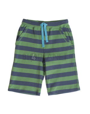 FRUGI Kraťasy biobavlna s modro-zelenými proužky