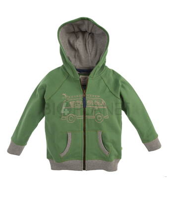 FRUGI Zelená mikina biobavlna